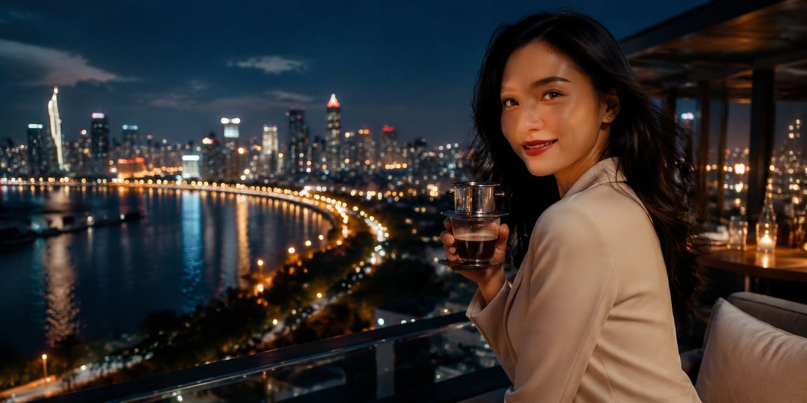 Người chơi thưởng thức cà phê sáng tại TP. Hồ Chí Minh trong khi đặt cược casino trực tuyến